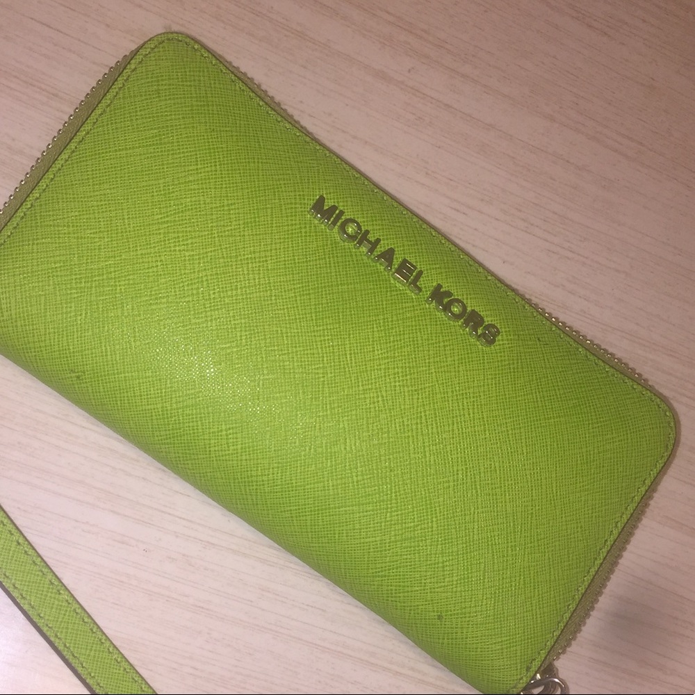 Michael Kors Bright Green Wallet